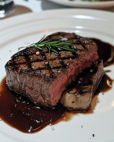 Delicious Foods Aesthetic, Black And Blue Steak, New York Strip Steak Recipes, Steak Medium, Strip Steaks, New York Strip Steak, Best Freeze Dried Food, New York Strip, Beef Steak Recipes