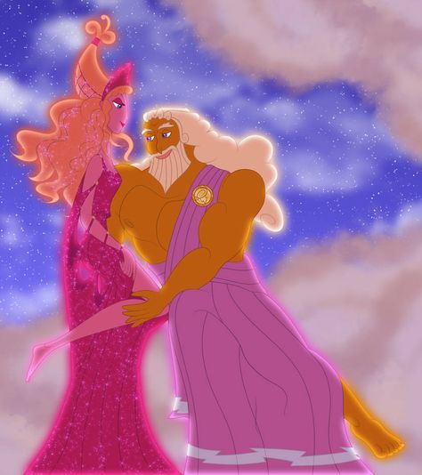 Zeus Father, Hercules 1997, Megara Hercules, Meg Hercules, Zeus And Hera, Simpsons Drawings, Disney Hercules, Lore Olympus, Disney Concept Art