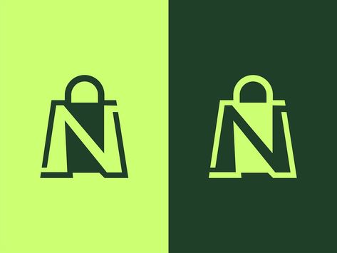 N + shopping bag Logo Design by Mahjabin Afrin on Dribbble Bag Logo Design, Shopping Bag Logo, Bag Brand Logo, Bag Logo, Square Logo, Hand Drawn Logo, Branding Mood Board, Logo Gifts, Bags Logo