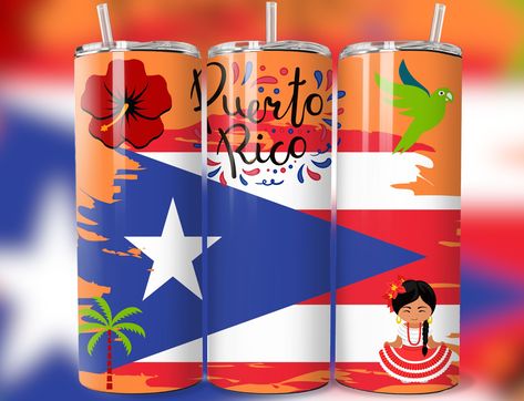 Porto Rico Flag, Puerto Rico Graphic Design, Puerto Rico Svg, Puerto Rico Sublimation Designs, Puerto Rico Png, Cruise Sublimation Tumblers, Wrap Gift, Porto Rico, Tumbler Sublimation