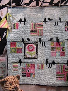 Quilting Blog - Cactus Needle Quilts, Fabric and More: Bird On A Wire Chenille Quilt Bird Quilt Blocks, Chenille Quilt, Bird On A Wire, Round Robin, Quilt Care, Bird Quilt, Memory Quilt, Star Quilts, Antique Quilts