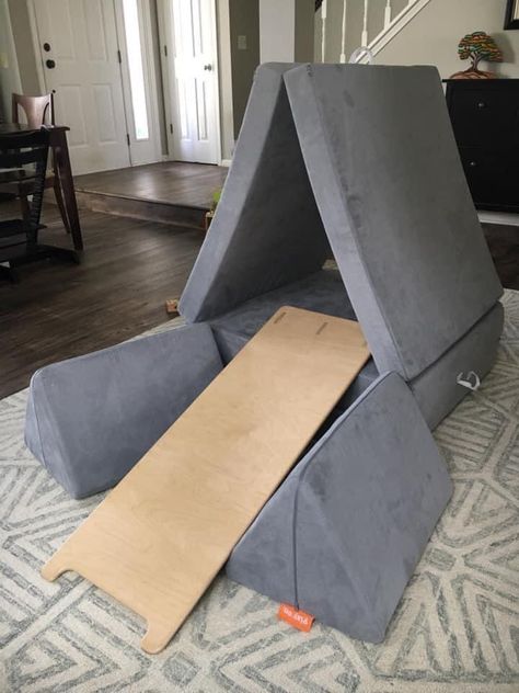 Nugget With Pikler, Nugget Stair Slide, Nugget Pikler Builds, Nugget And Pikler Builds, One Nugget Climbing Builds, Pickler Triangle And Nugget Builds, Pikler Triangle And Nugget Builds, Three Nugget Builds, Pikler Triangle And Nugget