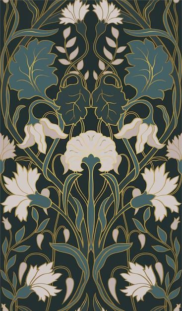 Art Nouveau Flower Images - Free Download on Freepik