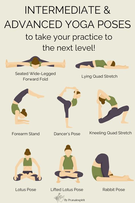 Take your yoga practice to the next level by trying out those challenging yoga poses. Always make sure to warm up and listen to your body! #yoga #yogaposes #yogaflow #advancedyogaposes #beautifulyogaposes #yogaasanas #spiritual #prana #yogaroutine Yoga Poses For Intermediate, Yoga Poses Intermediate, Good Morning Gym, Yoga Learning, Challenging Yoga Poses, Sitting Yoga Poses, Intermediate Yoga Poses, Fun Yoga Poses, Seated Yoga Poses