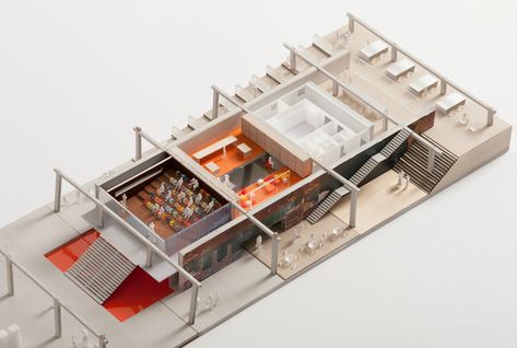 Gallery of OMA to design new home for Garage in Moscow - 16 Oma Model, Oma Architecture, Building Model, Rem Koolhaas, Architectural Model, Arch Model, Architecture Model Making, Model Maker, Big House