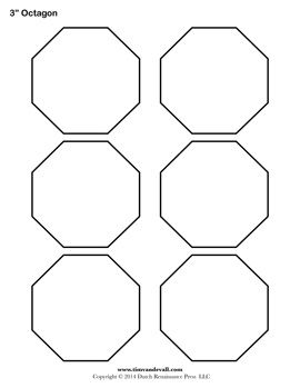 Free Octagon Template Octagon Sewing Pattern, Octagon Shape, Octagon Pattern, Hexie Patterns, Shape Templates, Learning Shapes, English Paper Piecing Quilts, Paper Piecing Patterns, Paper Piecing Quilts