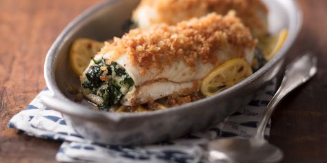 Florida Spinach Stuffed Flounder Roulade : Fresh from Florida Stuffed Flounder Recipes, Flounder Recipes Healthy, Fish Florentine, Stuff Flounder Recipes, Stuffed Flounder, Flounder Recipes, Recipes Spinach, Fish Dinners, Asian Side Dishes