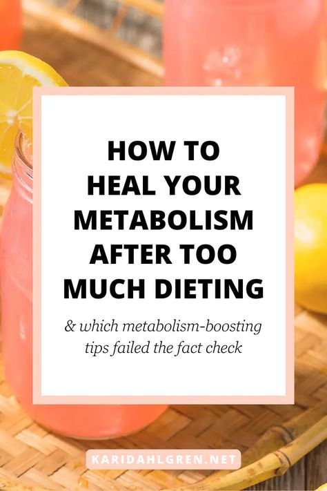 How to Fix a Damaged Metabolism After Dieting & Restricting Fix Metabolism, How To Fix Metabolism, Fixing Metabolism, Slow Down Metabolism, Resistance Workout, Intuitive Eating, Resistance Training, Calorie Intake, How To Eat Less