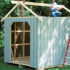 Outdoor & Patio Project Plans | DIY Woodworking Plans 2x4 Wall, Posh Sheds, Amazing Sheds, Build Your Own Shed, Simple Shed, Tool Shed, Garden Tool Shed, Patio Projects, Woodworking Project Plans