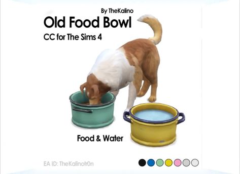 Old Bowl: Food & Water [#ts4_bb] [#ts4_bb_pet] [#ts4_bb_human] Advent Calendar Door, Sims 4 Pets Mod, Sims Pets, Sims 4 Stories, Sims 4 Decades Challenge, Play Sims 4, The Sims 4 Packs, Sims 4 Mm Cc, Play Sims