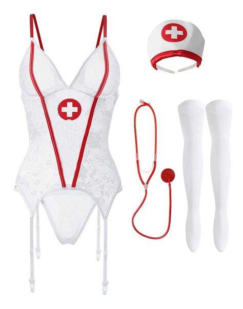 Doctor Uniform, Nurse Halloween Costume, Nurse Costume, Outfit For Women, Seductive Clothes, Lingerie Costume, Nursing Clothes, Costume Outfits, Cosplay Outfits