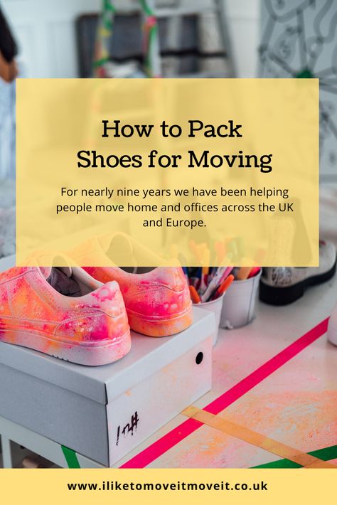 How to Pack Shoes for Moving How To Pack Shoes For Moving, Packing Shoes For Moving, Free Moving Boxes, Packing Shoes, Moving Cross Country, Professional Movers, Moving Home, Shoes Hack, Moving Boxes