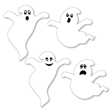 Halloween Cut Outs, Moldes Halloween, Ghost Party, Ghost Diy, Casa Halloween, Diy Party Supplies, Adornos Halloween, Halloween Party Supplies, Spooky Ghost