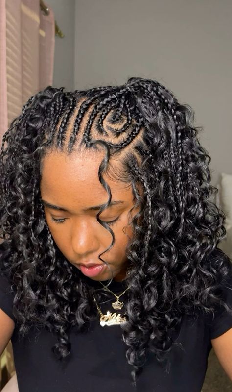 Bohemian Knotless, Hairstyles Protective, Short Box Braids Hairstyles, Hairstyles Black Women, Box Braids Hairstyles For Black Women, Braided Hairstyles For Teens, Quick Braided Hairstyles, Cute Box Braids Hairstyles, Protective Hairstyles Braids