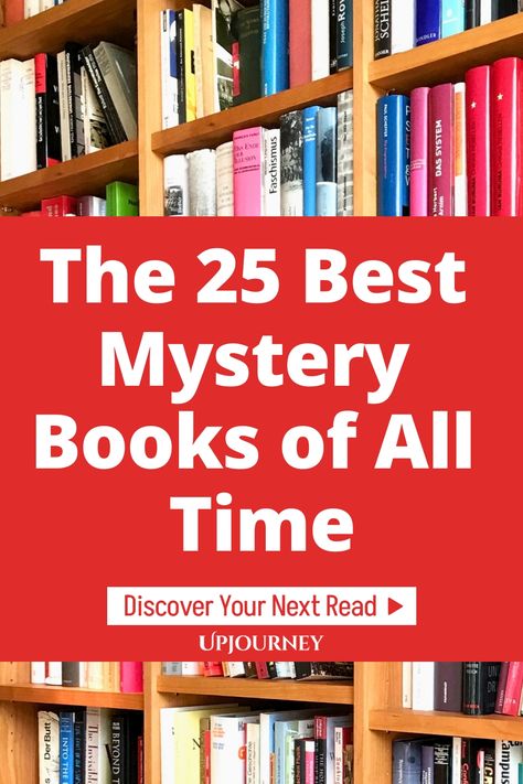 Discover the ultimate list of the 25 best mystery books of all time that will keep you on the edge of your seat! Whether you're a crime fiction enthusiast or looking for a thrilling read, this curated selection has something for everyone. From classic whodunits to modern psychological thrillers, these must-read mysteries are sure to captivate and intrigue any book lover. Explore gripping plots, complex characters, and unexpected twists in these timeless masterpieces. Best Mysteries To Read, Top Mystery Books To Read, Best Mystery Thriller Books, Mystery Books To Read, Mystery Books Worth Reading, Best Mystery Novels, Historical Mystery Books, Books Mystery, Best Mystery Books