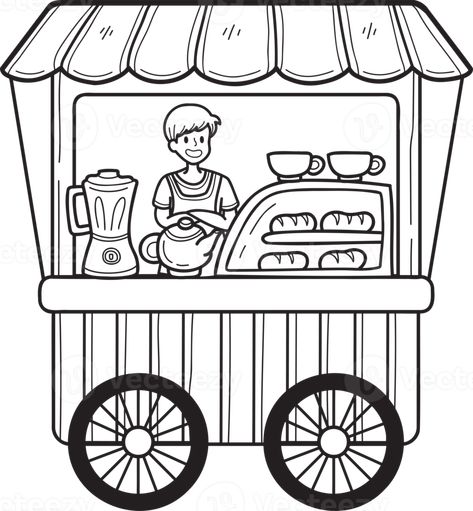 Street Food Cart, Bakery Clipart, Building Drawing, Tree Saw, Wedding People, Food Cart, Cityscape Photos, Logo Banners, Nature Backgrounds