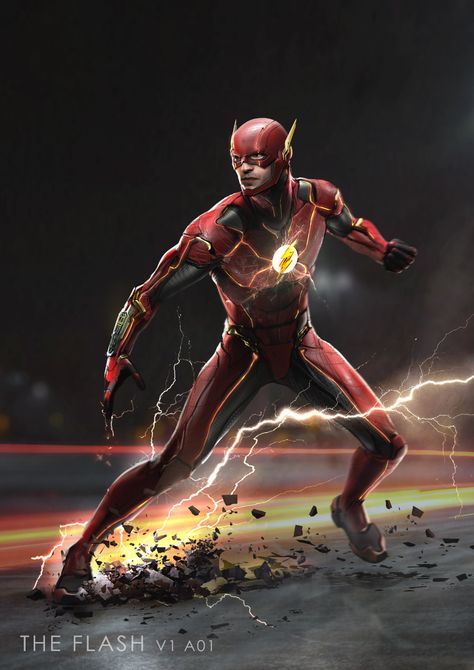 Speedster Superhero, The Flash Movie, Justice League Art, Flash Characters, Flash Dc Comics, Flash Comics, Speed Force, Zack Snyder, Blue Lightning