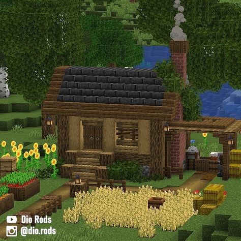 Starter House, Minecraft House Designs, Pocket Edition, Minecraft Builds, Starter Home, Biome, Minecraft Houses, I Decided, Pixel Art