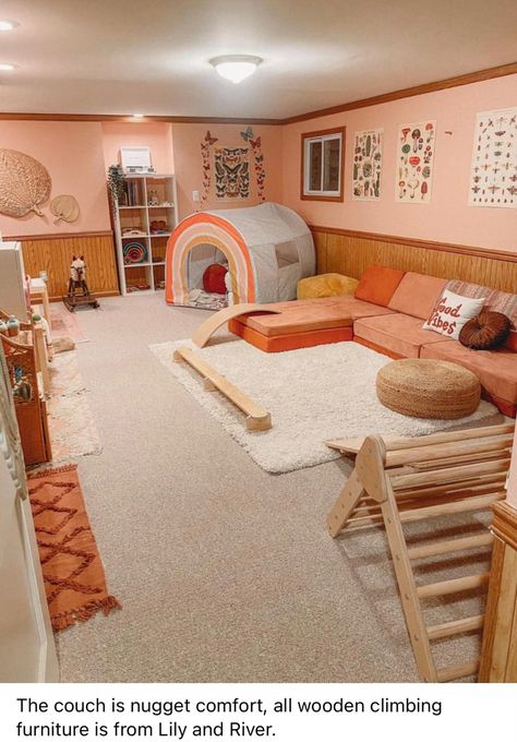 Kids Playroom Ideas, Small Playroom, Living Room Playroom, Baby Playroom, Basement Playroom, Girls Playroom, Toddler Playroom, Kids Playroom Decor, Toddler Girl Room