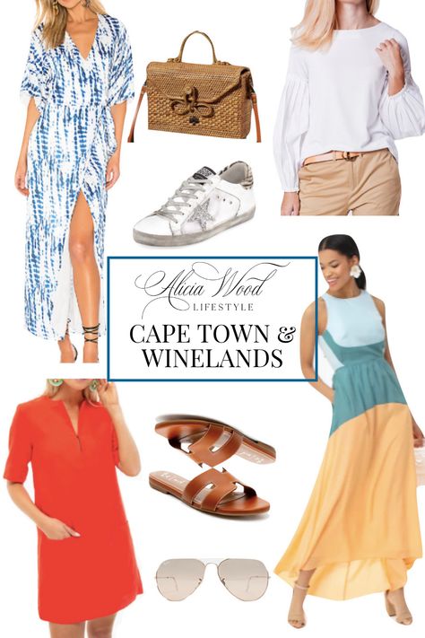 Wanderlust Wednesday: Cape Town And South African Winelands Packing List | Alicia Wood Lifestyle | #travel #africatravel #southafrica #capetown #packinglist #africapackinglist Cape Town Packing List Spring, Vacation Outfits Cape Town, South Africa Outfits Cape Town, Cape Town Outfits Spring, South Africa Travel Clothes, What To Wear In Cape Town South Africa, Cape Town Packing List, Capetown Outfit, Cape Town Outfits