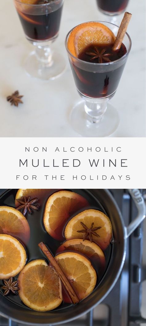 Best Mulled Wine Recipe, Non Alcoholic Mulled Wine, Hot Christmas Drinks, Gluhwein Recipe, Healthy Lemonade, Mulled Wine Recipe, Winter Drink, Wine Recipe, Spiced Wine