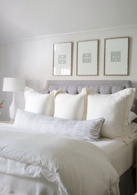 gorgeous bed. bedroom | cynthia collins & laura “birnie” birnbaum Bedroom Bliss, Grey Paint, Dreamy Bedrooms, Small Room, Beautiful Bedrooms, Bedroom Styles, Dream Bedroom, My New Room, Crafty Things