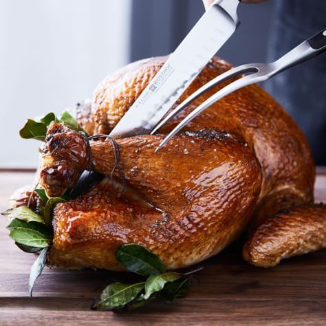 Buttermilk-Brined Turkey Brine Turkey, Brined Turkey, Turkey Brine Recipes, Smoked Turkey Breast, Roasting Times, Turkey Brine, Brine Recipe, William Sonoma, Thanksgiving Cooking