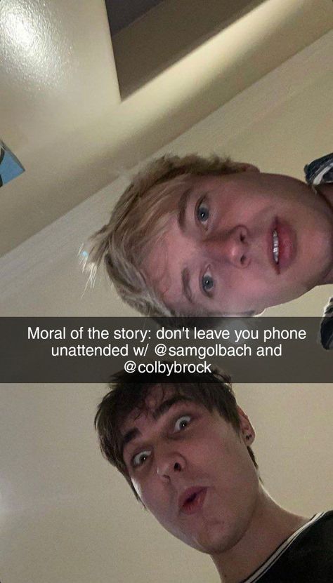 Colby Brock Snapchat, Sam And Colby Fanfiction, Sam Golbach, Colby Cheese, Trap House, Love Sam, Fangirl Problems, Fav Youtubers, Colby Brock