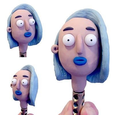 Head Animation, Stop Motion Ideas, Colour Experiments, Plasticine Art, Clay Characters, Clay Animation, Motion Ideas, Animation Stop Motion, Anime Head