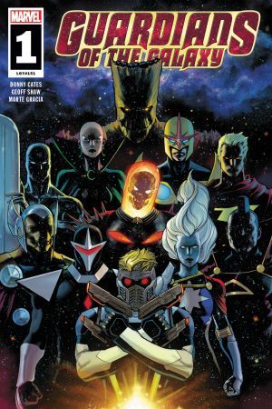 Guardians of the Galaxy #1 Galaxy Comics, Kelly Thompson, Kitty Pryde, Black Bolt, Bruce Banner, The Guardians, Ms Marvel, Silver Surfer, Star Lord