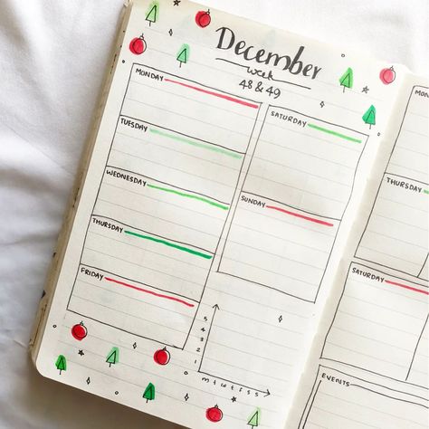 •♡ farhfine ♡• | 🎄𝘋𝘦𝘤𝘦𝘮𝘣𝘦𝘳 𝘸𝘦𝘦𝘬𝘭𝘺 𝘰𝘯𝘦🎄 hello dears, happy Monday! here's my weekly spread for past week. I'm so busy so I didn't post this🤗. follow… | Instagram December Bullet Journal Weekly Spread, December Bullet Journal Weekly, Weekly Spread Bullet Journal, December Weekly Spread, December Bullet Journal, Bullet Journal Weekly Spread, So Busy, Weekly Spread, Follow Instagram