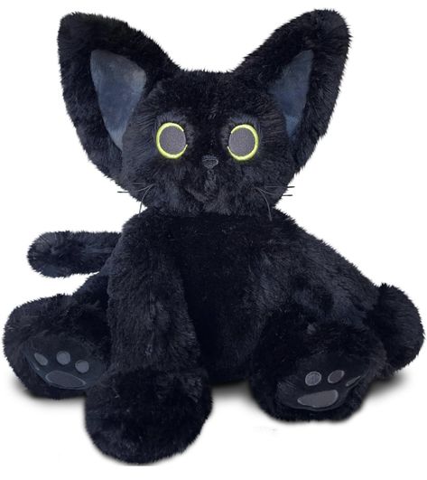 Black Cat Stuffed Animal, Heating Pad For Cramps, Black Cat Plush, Pillow Pets, Stuffed Cat, Microwave Heating Pad, Black Cat Lover, Heating Pads, Kids Bedtime