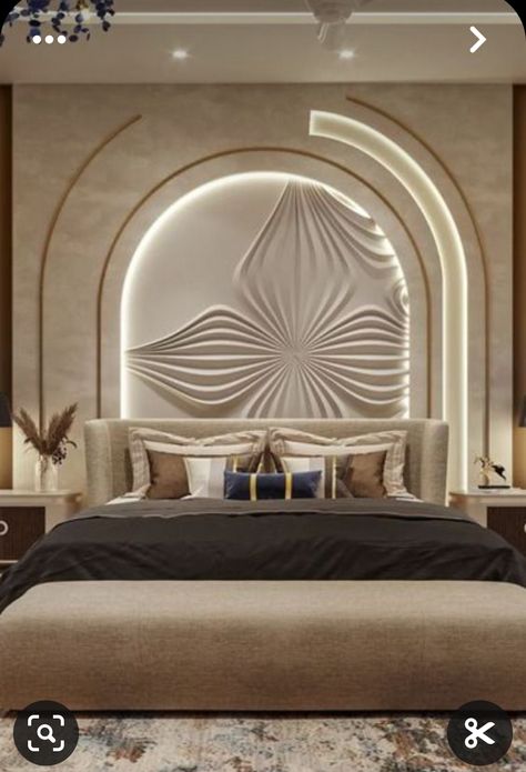 Unique Bedroom Design, Stylish Bedroom Design, Bedroom Interior Design Luxury, Bedroom Wall Designs, Modern Bedroom Interior, Luxury Bedroom Design, Bed Design Modern, Dekorasi Kamar Tidur, Bedroom Decor Design