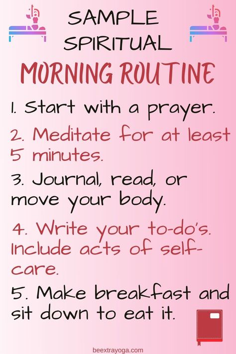 The steps you need to take to get started with a daily spiritual morning routine. Tips and reasons for implementing a spirituality morning routine in order to practice mindfulness. Spirituality Tips, Practicing Spirituality, Spirituality Guide, How To Practice Spirituality, Daily Spiritual Routine, Weekly Spiritual Routine, How To Become More Spiritual, Spirituality Practice, Spiritual Practices Ideas