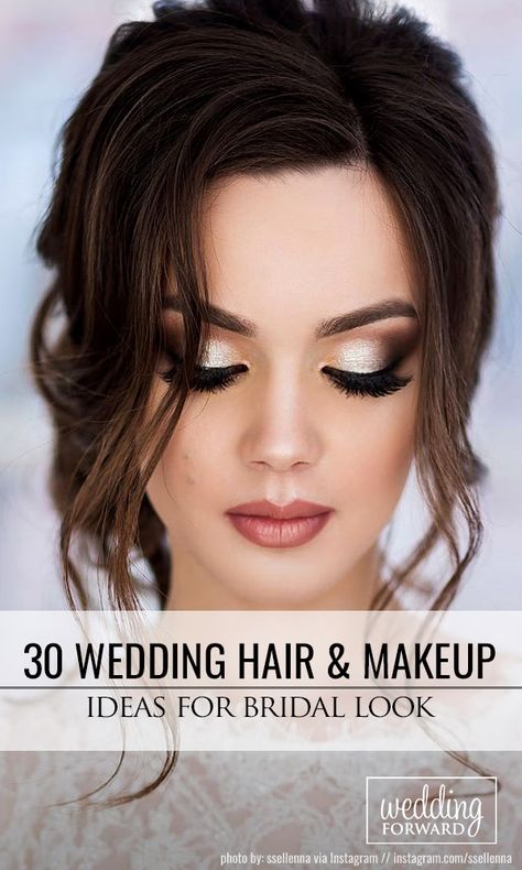 Bride Makeup Brown Eyes, Glam Bride Makeup, No Make Up Make Up Look, Summer Wedding Makeup, Beach Wedding Makeup, Wedding Makeup For Brunettes, Fall Wedding Makeup, Wedding Makeup Bride, Hazel Eye Makeup