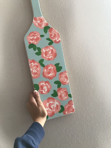 First Impressions Inspired Paddle/ Blank Floral Sorority Paddles, Sorority Big Little Paddles, Pastel Paddles Sorority, Pink Paddle Sorority, Aoii Paddle, Floral Paddle Sorority, Pledge Paddle Sorority, Big Little Paddles, Greek Paddles