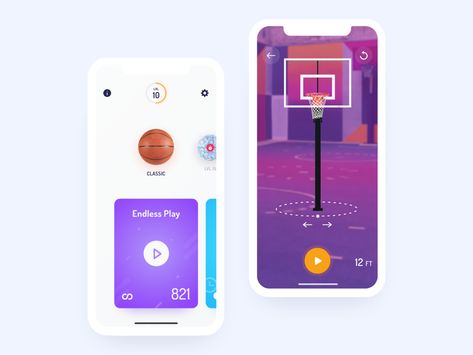 AR Application | Reality Basketball | IOS by Anton Mikhaltsov Basketball App, Immersive Design, Mobile Game Ui, Ar App, Ar Game, Ux Mobile, Mobile Ui Design, Mobile Smartphone, Ios Design