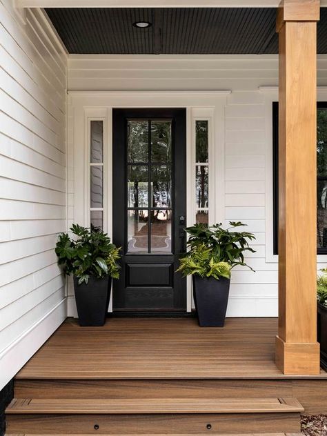 Pictures of the HGTV Smart Home 2022 Deck | HGTV Smart Home 2022 | HGTV Hgtv Smart Home 2022, Dinosaurs Tv, Modern Pergola, Built In Grill, Farmhouse Exterior, Side Lights, Decks And Porches, Farmhouse Style House, Rustic White