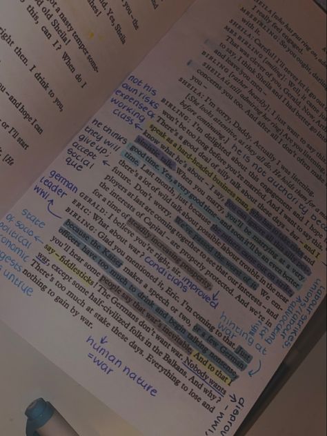 Inspector Calls Annotations Book, An Inspector Calls Annotations, An Inspector Calls Revision, An Inspector Calls, Inspector Calls, Gcse Revision, Poo Poo, College Work, Book Annotation