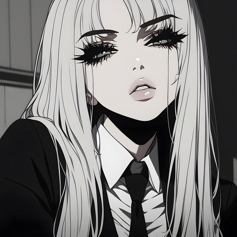 Anime Baddie, Steam Artwork, Pfps Icons, White Goth, Edits Aesthetic, Scary Animals, Pfp Anime, Asian Culture, Blood Type