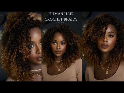 Human Hair Crochet Braids | QVR HAIR - YouTube Qvr Hair, Crochet Human Hair, Human Hair Crochet Braids, Human Hair Crochet, Hair Crochet, Latest Hair, Loc Styles, Latest Hairstyles, Crochet Braids