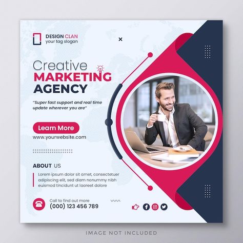 Digital Marketing Template Design, Business Flyer Design Marketing, Flyers Design Ideas, Marketing Banner Design, Marketing Post Design, Digital Marketing Poster, Digital Marketing Flyer, Illustrator Shorts, Social Media Post Design Ideas