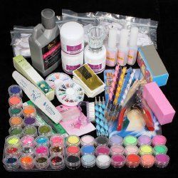 The best step by step guide on how to do acrylic nails at home yourself. The first part deals with the best acrylic nail supplies you need. Color Powder Nails, Do Acrylic Nails, Nail Art Tool Kit, Acrylic Nail Supplies, Acrylic Nails At Home, Nail Art Tips, Diy Acrylic Nails, Acrylic Nail Kit, Nail Art Set