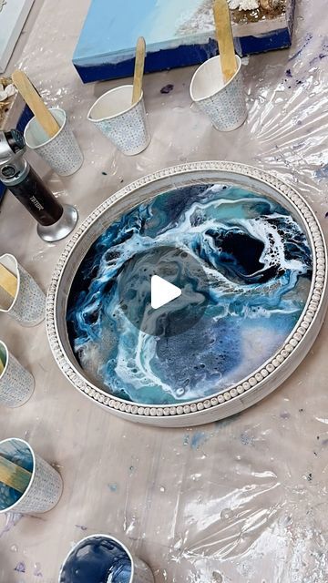 Karen Hammond on Instagram: "#karenhammondart #epoxyart #tray #homedecor #gift #artgift #etsy" Resin Trays Ideas, Resin Tray Ideas, Resin Trays, Pour Painting, Art Gift, Tray, Gifts, On Instagram, Instagram