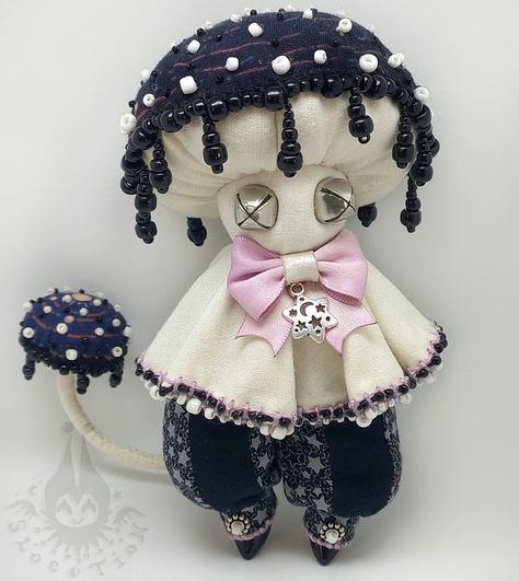 S l o c o t i o n Mushroom Sprite, Space Themes, Creepy Stuffed Animals, Creepy Toys, Cosmic Space, Doll Plushies, Cute Clown, Cute Sewing Projects, Fantasy Art Dolls