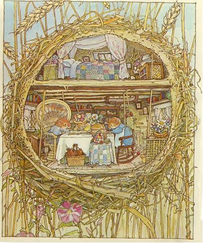 Brambly Hedge, I love these books, stories, tea cups and  illustrations Jill Barklem, Brambly Hedge, Marjolein Bastin, Art Et Illustration, Cute Mouse, Arte Fantasy, Art And Illustration, Woodland Creatures, Beatrix Potter