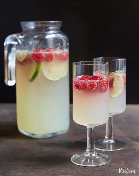 15 Festive Champagne Cocktail Recipes - PureWow Superbowl Cocktails, Champagne Punch Recipes, Prosecco Cocktail Recipes, Memorial Day Recipes, 4th Of July Cocktails, Champagne Recipes Cocktails, Champagne Punch, Batch Cocktails, Prosecco Cocktails