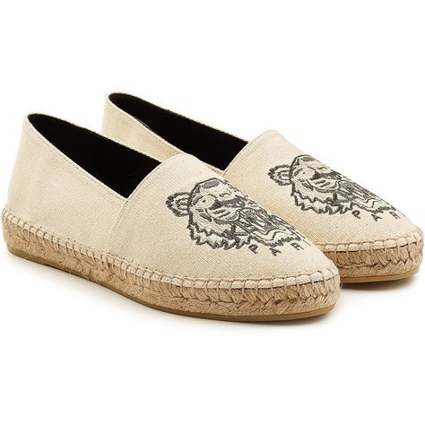 Kenzo Embroidered Cotton Espadrilles (£110) ❤ liked on Polyvore featuring shoes, sandals, beige, beige shoes, espadrilles shoes, beige sandals, kenzo and embroidered shoes Kenzo Shoes, Espadrilles Shoes, Beige Sandals, Shoes Beige, Embroidered Shoes, Chanel Espadrille, Beige Shoes, Shoes Espadrilles, Espadrille Sandals