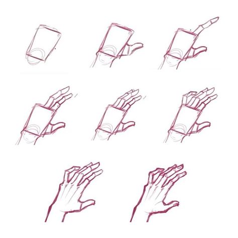 Drawing Reference Tutorial, Reference Tutorial, Hand Gesture Drawing, Drawing Anime Hands, Easy Hand Drawings, Steps To Draw, Hand Anatomy, Arm Drawing, Human Body Drawing