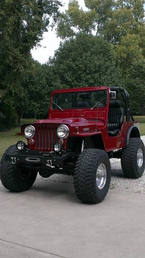 Truk Ford, Cj Jeep, Badass Jeep, Red Jeep, Classic Jeeps, Vintage Jeep, Jeep Yj, Old Jeep, Jeep Cj7